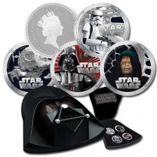 Niue 4 x 2 dollar 2011 Star Wars - Darth Vader Silver Coin Set Niue 4 x 2 dollar 2011 Star Wars - Darth Vader Silver Coin Set